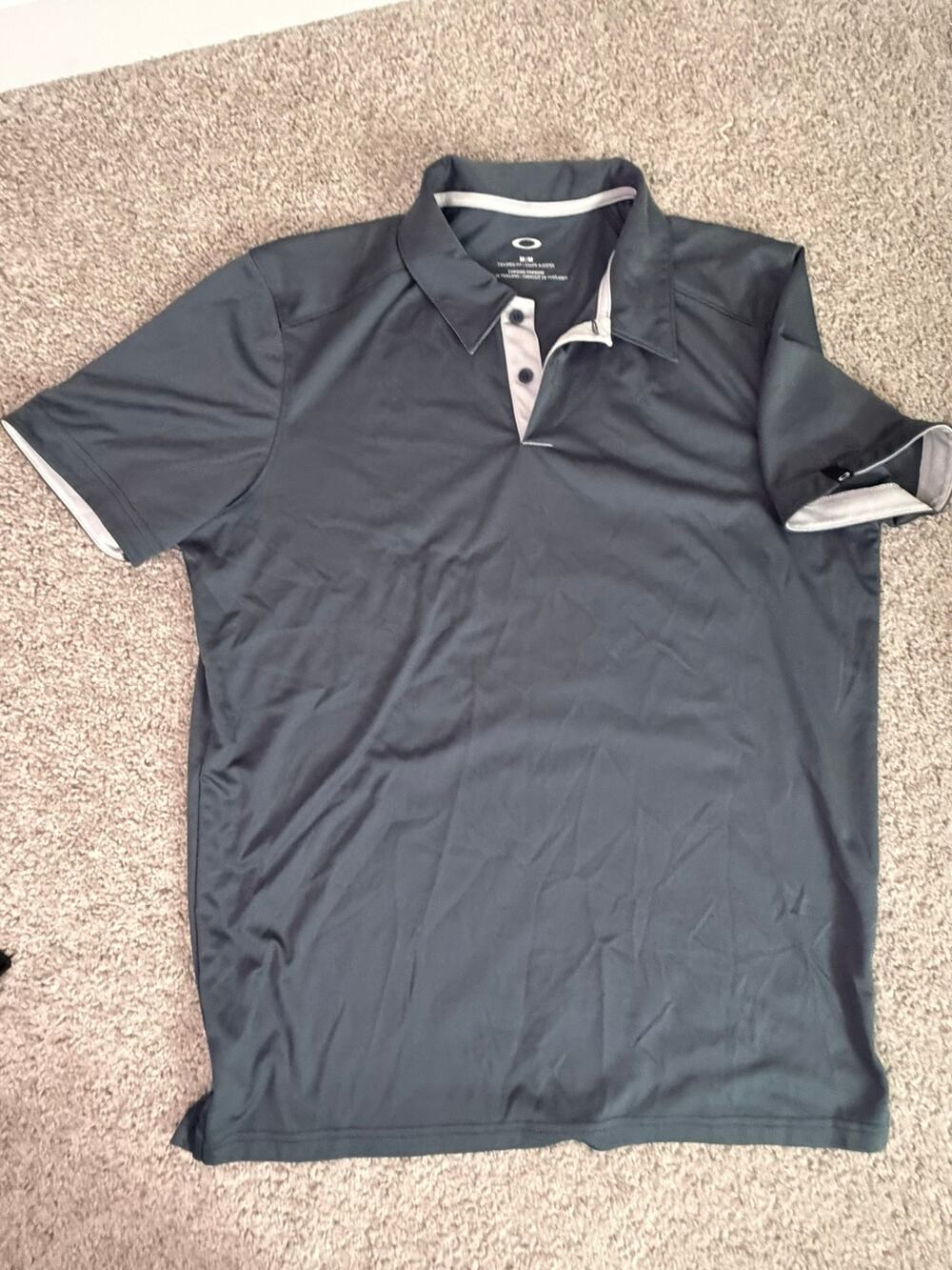 Oakley Men's Tailored Fit Golf Polo Shirt Size M | Slate Blue-Gray